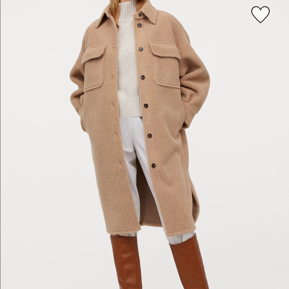 H&M Faux Sherling Shacket